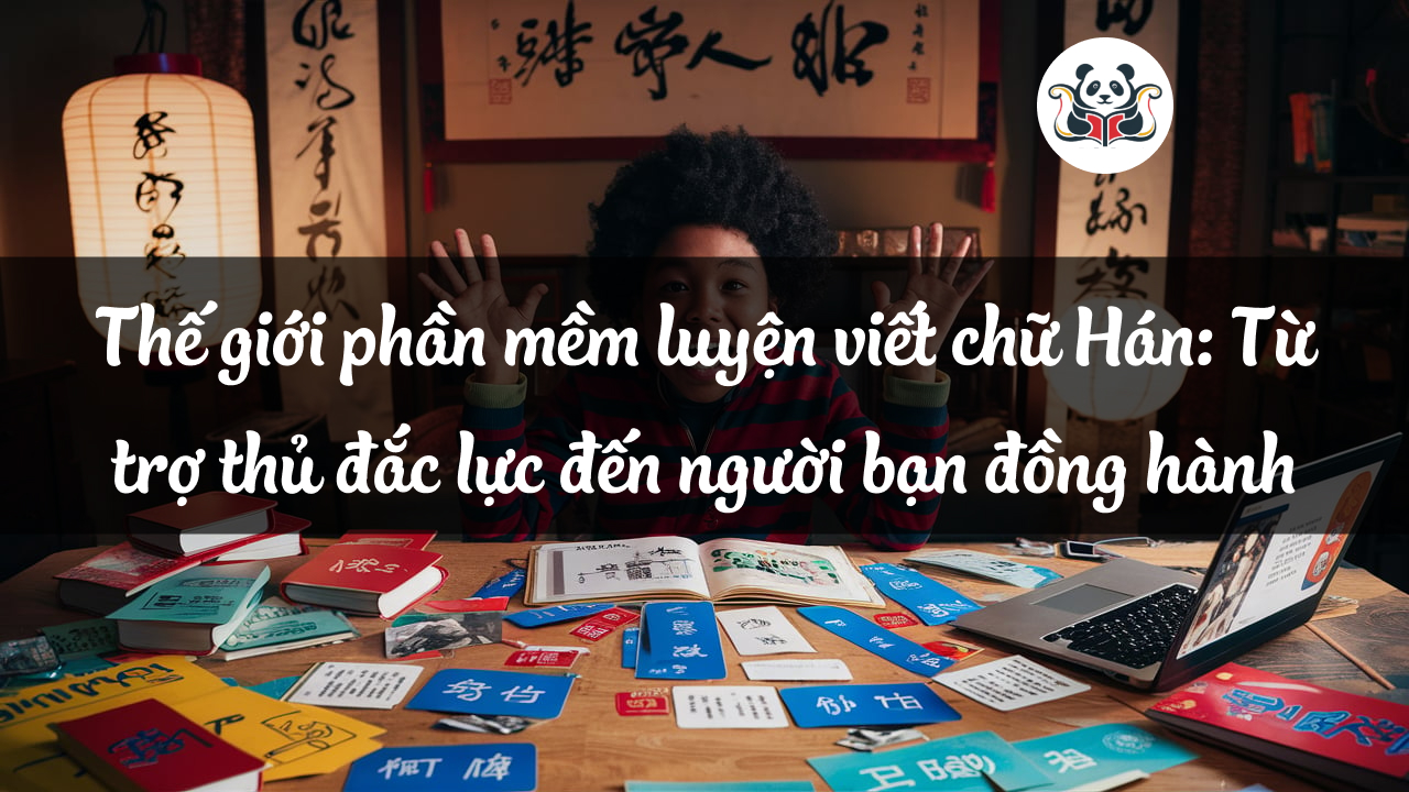 Thế giới phần mềm luyện viết chữ Hán: Từ trợ thủ đắc lực đến người bạn đồng hành